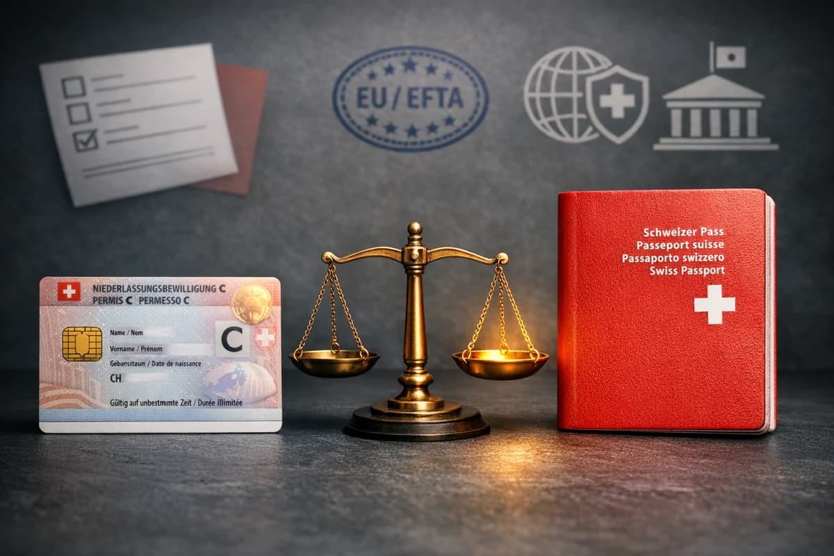 Comparaison de produits : permis C suisse et passeport suisse