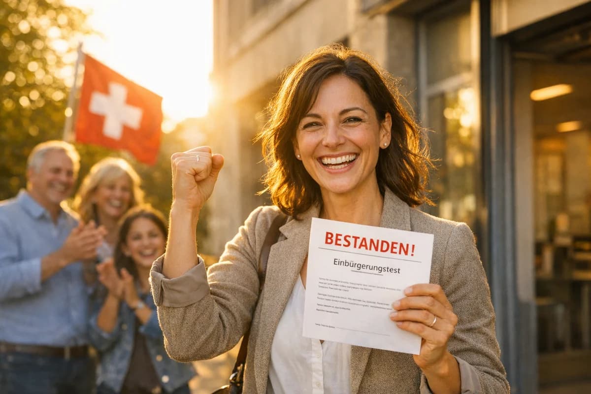 Person feint nach bestandenem Einbürgerungstest