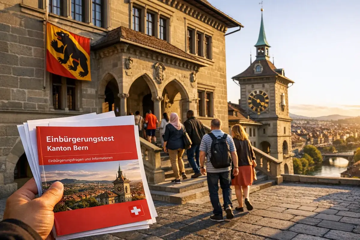 Bern Bundeshaus und Rathaus mit Lauben