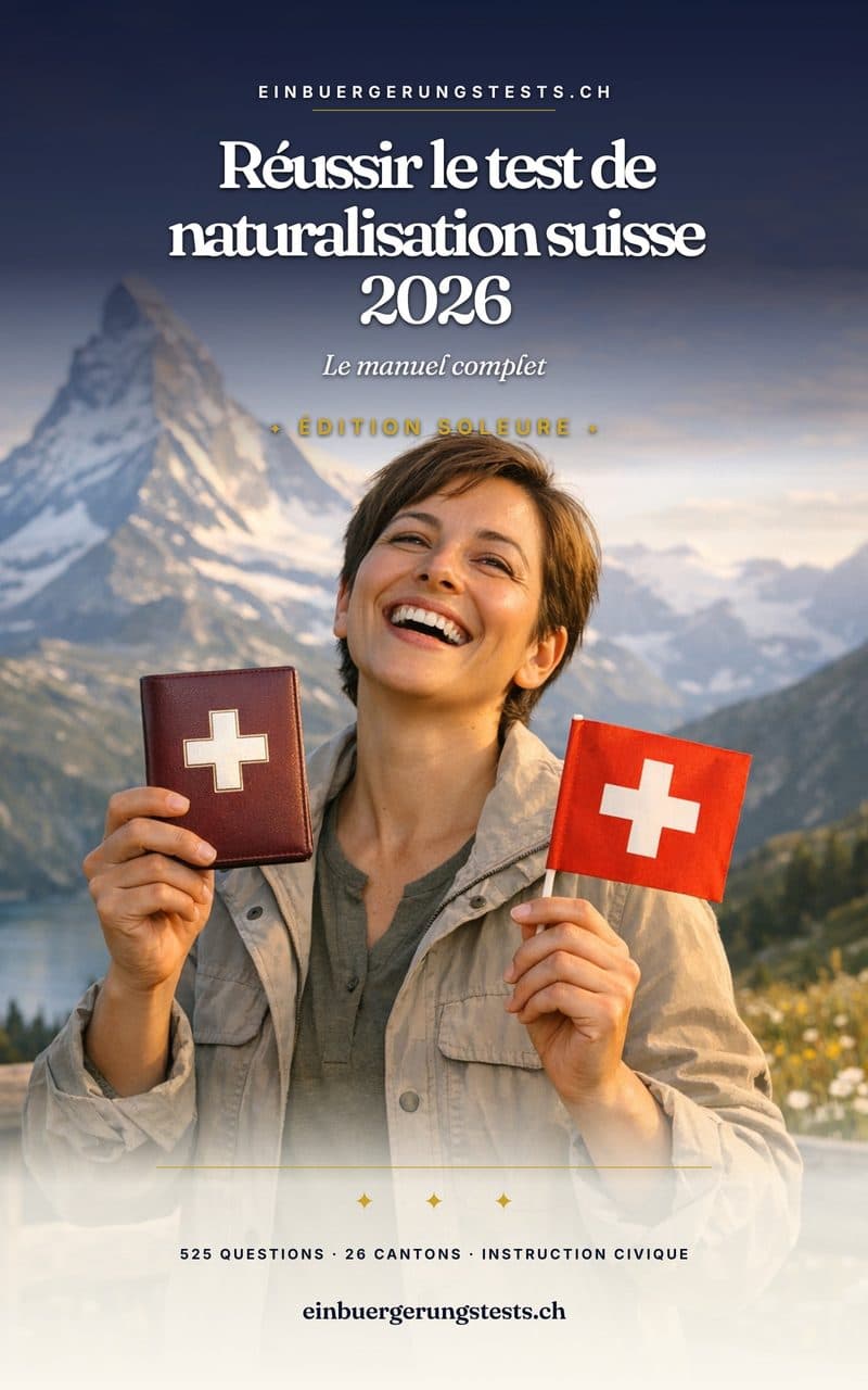 Test de naturalisation Soleure: Le manuel 2026